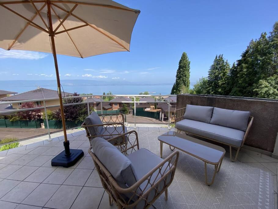 Magnifique Appart Renove Evian Duplex Vue Lac 8 Pers Екстер'єр фото